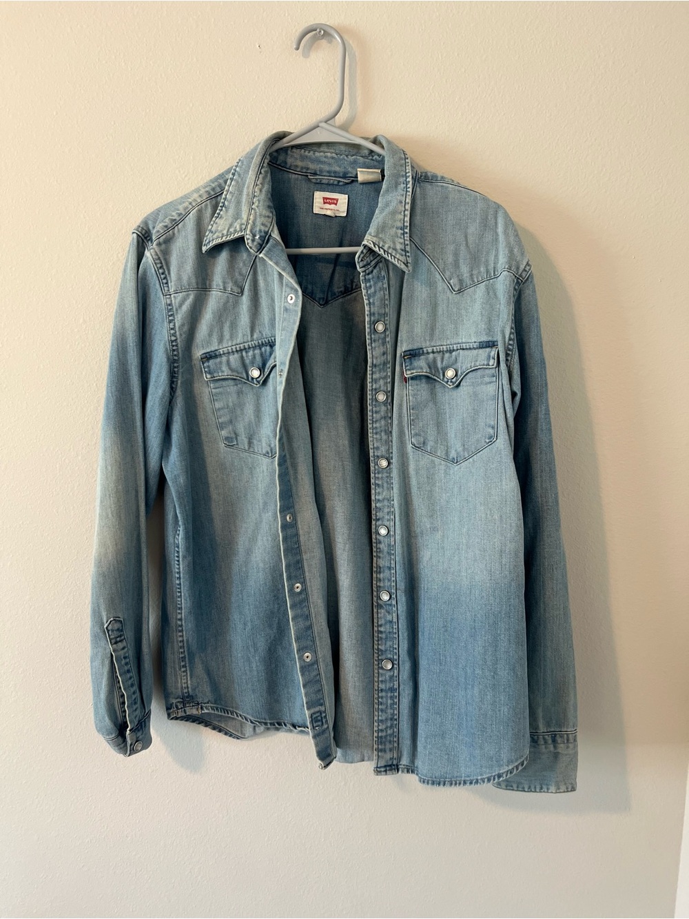 Levi's Light Blue Denim Western Shirt Jacket